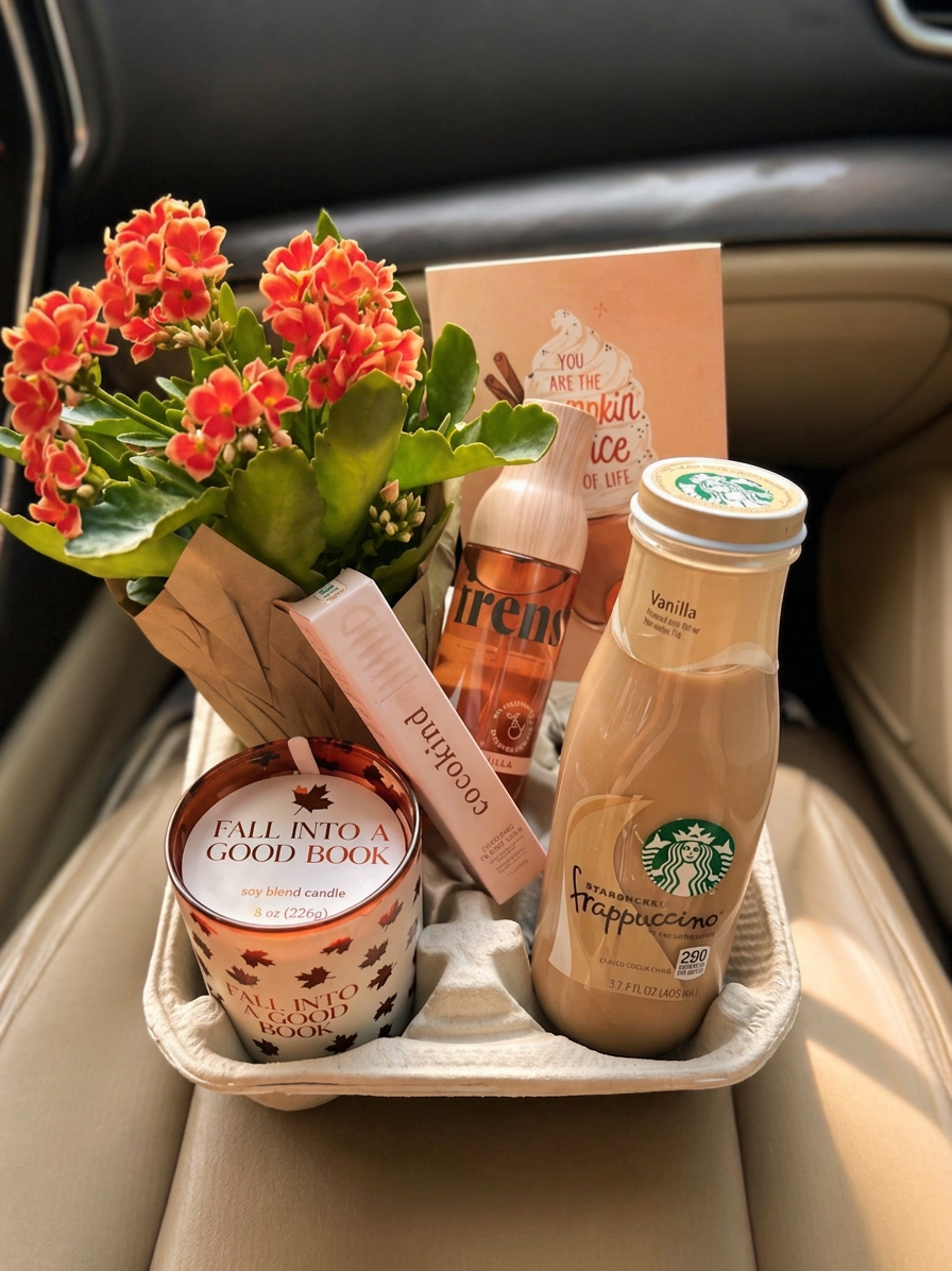 Autumn personalized gift basket